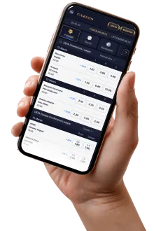 Mobile casino interface
